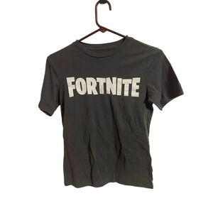 Fortnite Boys L Gray T-Shirt Llama Graphic Gaming Casual Top